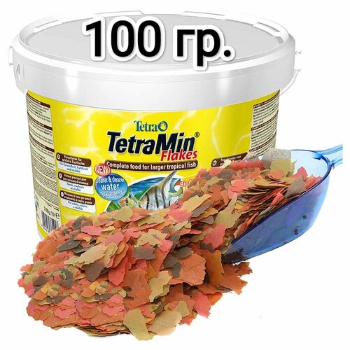 Сухой корм для рыб Tetra Min Flakes, 100гр. фото, описание