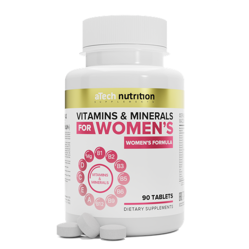 Витамины для женщин aTech nutrition Women's formula 550 мг 90 таблеток фото, описание