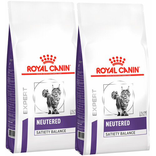 ROYAL CANIN NEUTERED SATIETY BALANCE для кастрированных и стерилизованных котов и кошек контроль веса (0,3 + 0,3 кг) фото, описание