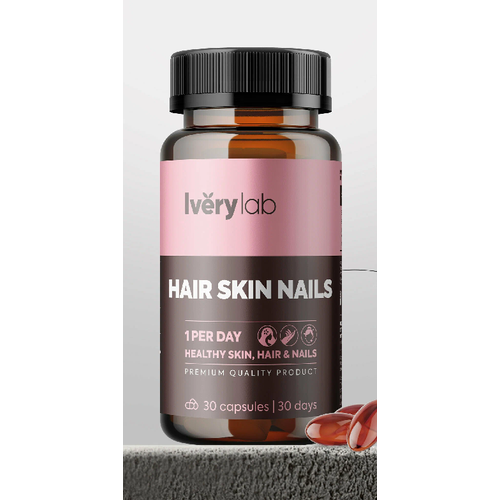 Витаминный комплекс HAIR SKIN NAILS Iverylab для волос, кожи и ногтей фото, описание