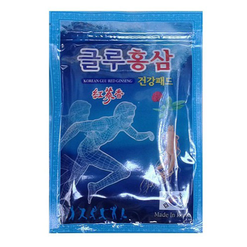 Пластырь Daejeon Glu Red Ginseng, с глюкозамином и красным женьшенем, набор 20 шт фото, описание