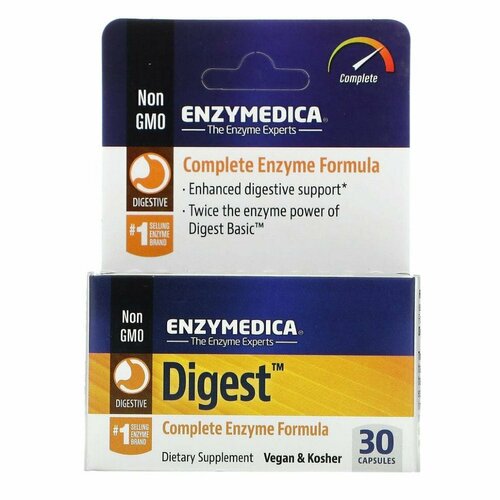 Enzymedica, Digest, комплексная ферментная формула, 30 капсул фото, описание