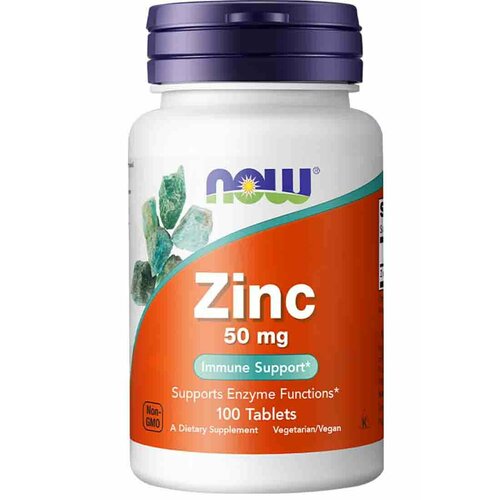 NOW Минералы NOW Zinc Gluconate 50mg 100 табл. фото, описание