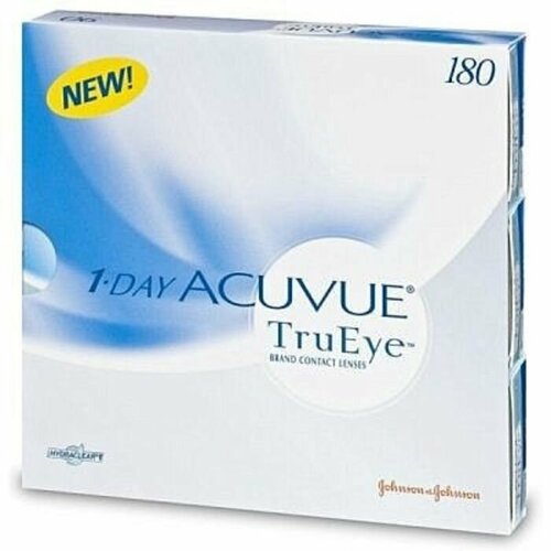 Контактные линзы ACUVUE 1-Day TruEye, 180 шт., R 9, D -0,75 фото, описание