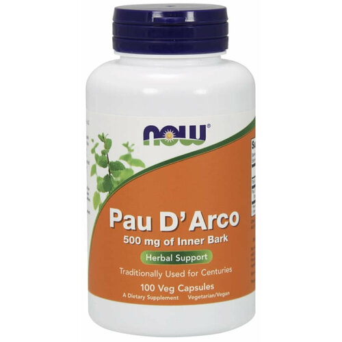 Now Pau D' Arco 500 mg, 100 капс. фото, описание