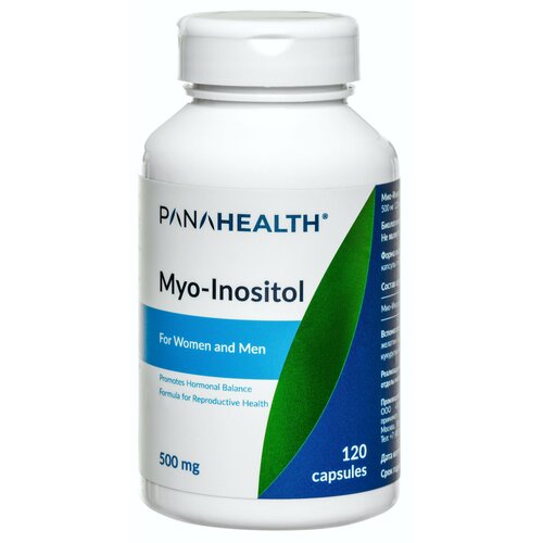 PANAHEALTH Myo-Inositol 500 мг 120 капсул (Мио-Инозитол) (Shandong runxin biotechnology) фото, описание