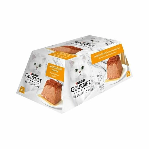 фото ProPlan Gourmet Revelations Консервированный корм с курицей для кошек 2х57гр, купить онлайн за 650 рубл.