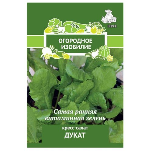 фото Семена ПОИСК Огородное изобилие Кресс-салат Дукат 1 г, купить онлайн за 43 рубл.