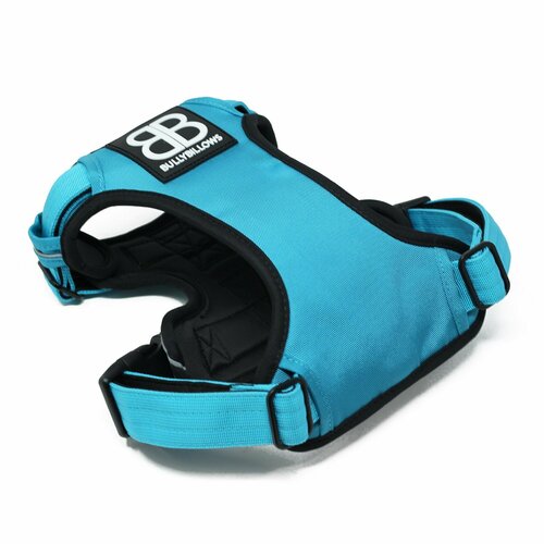 Шлейка Premium Dog Harness v2.0 BullyBillows (голубой / XL) фото, описание