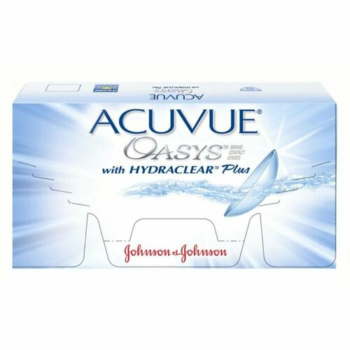 Контактные линзы ACUVUE OASYS with HYDRACLEAR PLUS.., 12 шт., R 8,8, D +7, 1 уп. фото, описание