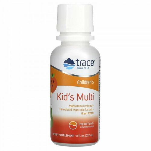 Trace Minerals, Kids Multi, для иммунитета, 237 мл фото, описание