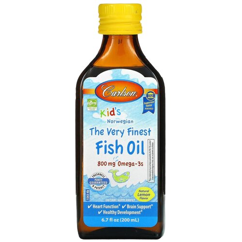 Kid’s The Very Finest Fish Oil д/вн. приема фл., 800 мг, 200 мл, лимон фото, описание