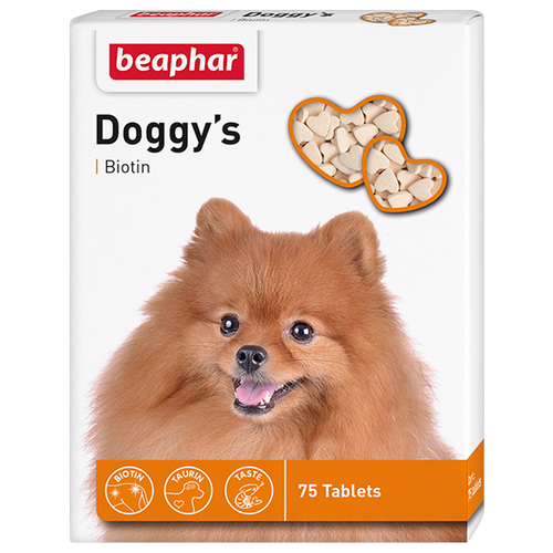 Кормовая добавка Beaphar Doggy’s Biotin , 75 таб. фото, описание