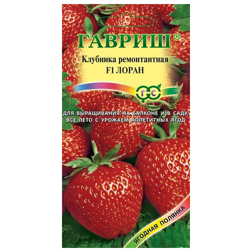Семена Гавриш Ягодная полянка Клубника ремонтантная Лоран F1, пробирка, 5 шт. фото, описание