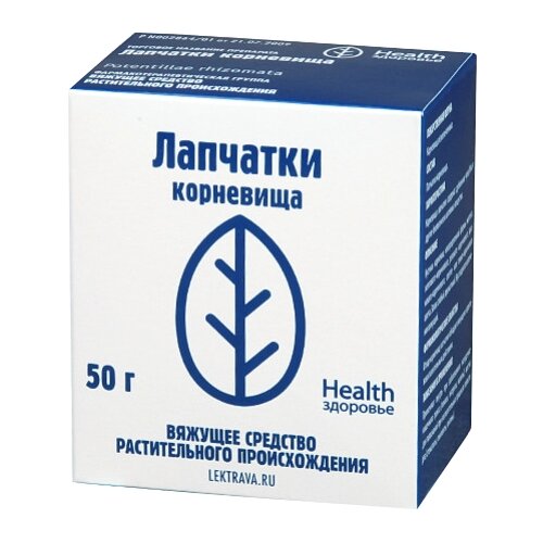 Здоровье Health корневище Лапчатки, 50 г фото, описание