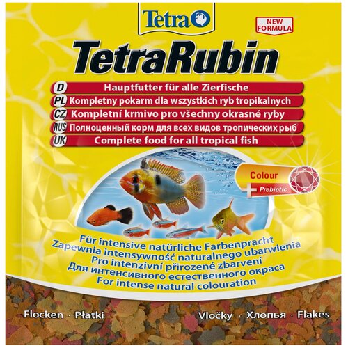 Сухой корм  для  рыб, ракообразных Tetra TetraRubin Flakes, 100 мл, 12 г фото, описание