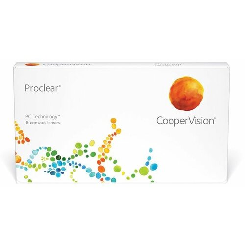 Контактные линзы CooperVision Proclear.., 6 шт., R 8,6, D -7,5, прозрачные, 1 уп. фото, описание