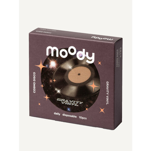 Контактные линзы Moody Cosmo Disco, 10 шт., R 8,5, D -2,5, Gravity Vinyl, 1 уп. фото, описание