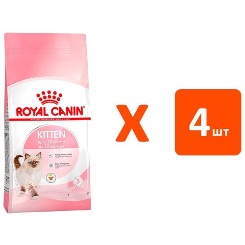 фото ROYAL CANIN KITTEN 36 для котят (4 кг х 4 шт), купить онлайн за 18271 рубл.