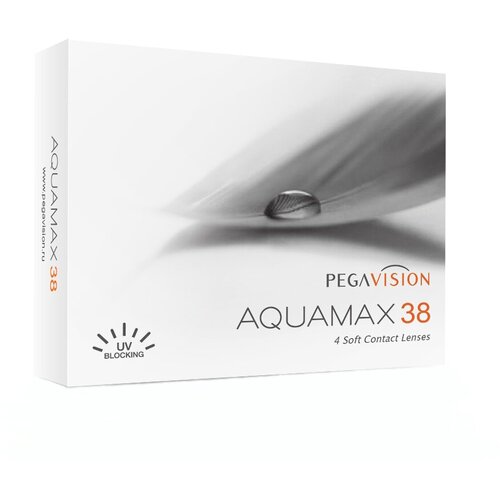 Контактные линзы Pegavision Aquamax 38, 4 шт., R 8,6, D -3,25 фото, описание