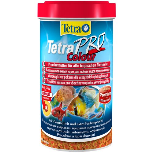 Сухой корм  для  рыб, рептилий, ракообразных Tetra TetraPro Colour, 500 мл, 110 г фото, описание