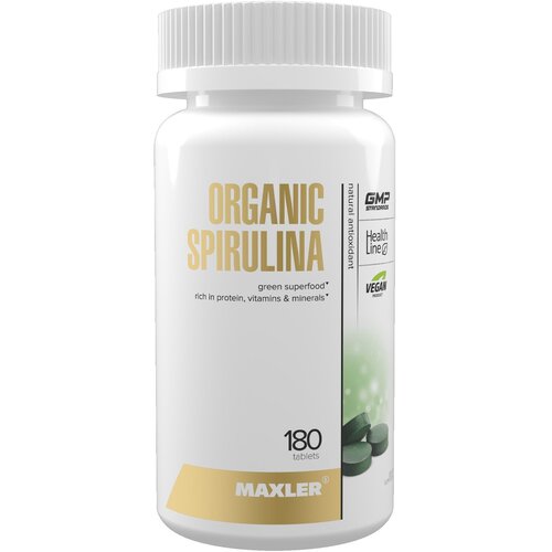 фото MAXLER Organic Spirulina таб., 135 г, 180 шт., купить онлайн за 456 рубл.