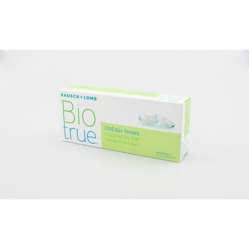 Контактные линзы Bausch & Lomb Biotrue ONEday, 30 шт., R 8,6, D -0,5, 1 уп. фото, описание