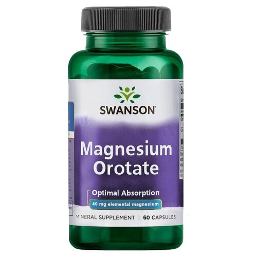 Swanson Magnesium Orotate 40 mg (Магний оротат 40 мг) 60 капсул (Swanson) фото, описание