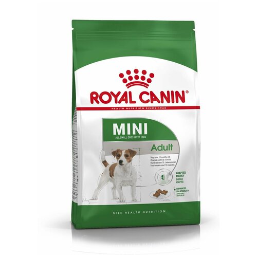 Корм сухой ROYAL CANIN MINI ADULT корм для собак мелких пород с 10 месяцев до 8 лет 2кг х 2 шт фото, описание