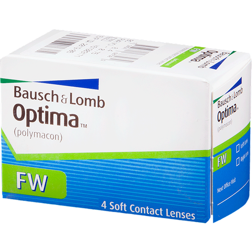 Контактные линзы Bausch & Lomb Optima FW, 4 шт., R 8,7, D -3,5 фото, описание