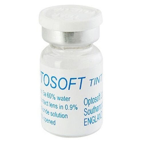 Контактные линзы Optosoft Tint, 1 шт., R 8,6, D 0, blue фото, описание