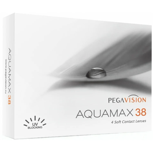 Контактные линзы Pegavision Aquamax 38, 4 шт., R 8,6, D -5,25 фото, описание