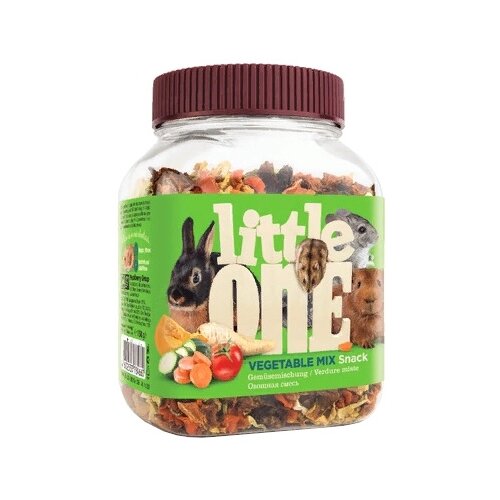 Лакомство для кроликов Little One Snack Vegetable mix, 150 г фото, описание