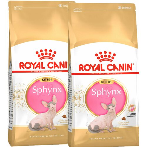 фото ROYAL CANIN SPHYNX KITTEN для котят сфинксов (2 + 2 кг), купить онлайн за 5738 рубл.