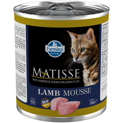 MATISSE MOUSSE LAMB для взрослых кошек мусс с ягненком (300 гр х 6 шт) фото, описание