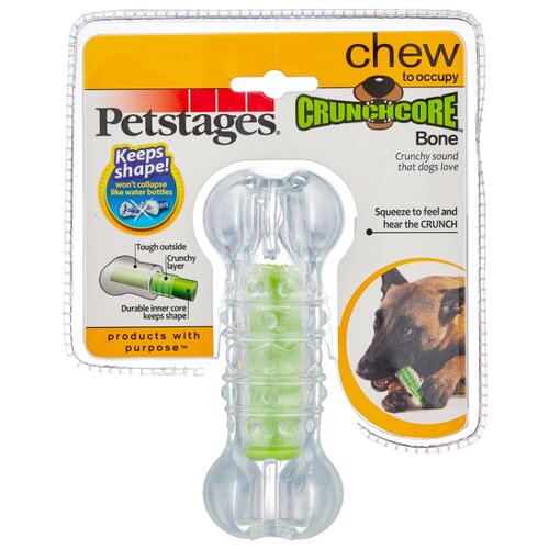 Косточка   для собак  Petstages Crunchcore bone (265YEX),  зеленый фото, описание