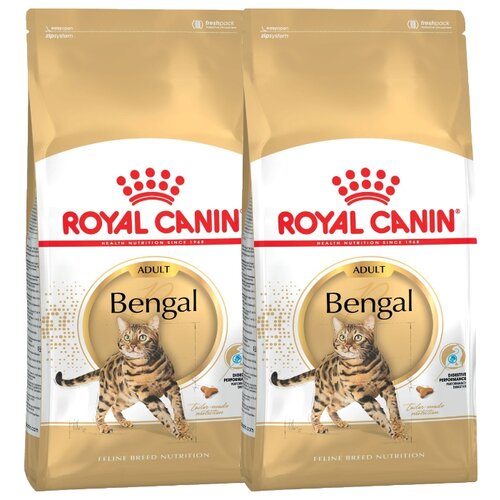 Сухой корм для кошек Royal Canin Bengal Adult для взрослых кошек бенгальской породы от 1 года до 12 лет 2 шт. х 2000 г фото, описание