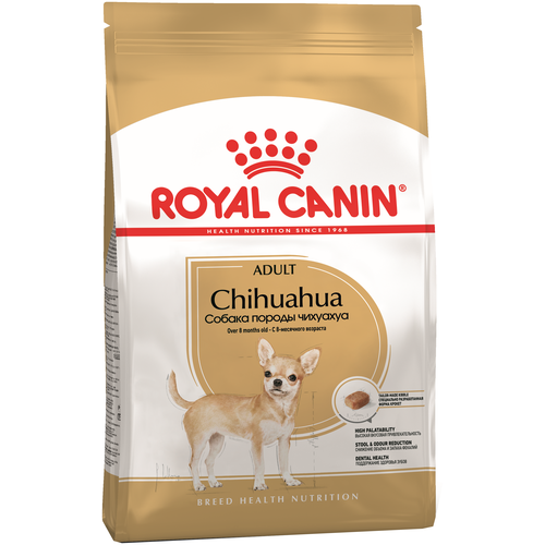 Сухой корм для собак для ухода за зубами Royal Canin Chihuahua Adult 1 уп. х 2 шт. х 500 г фото, описание