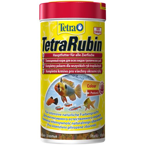 Сухой корм  для  рыб, рептилий, ракообразных Tetra TetraRubin Flakes, 250 мл, 52 г фото, описание