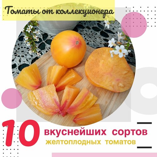 Семена жёлтых томатов, набор 10 сортов, семена от коллекционера фото, описание