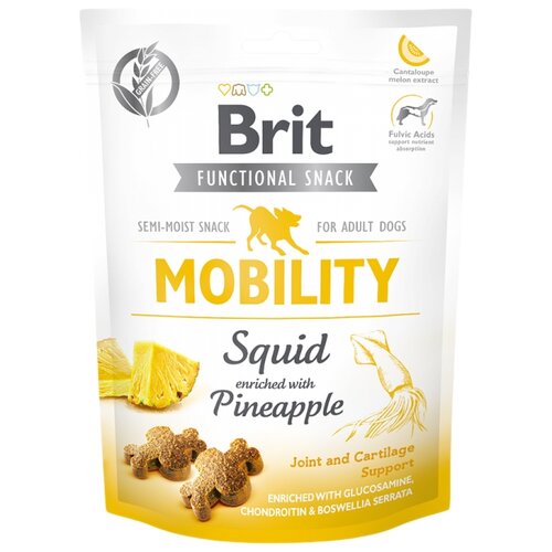 Лакомство для собак Brit Care Mobility Squid, 150 г фото, описание