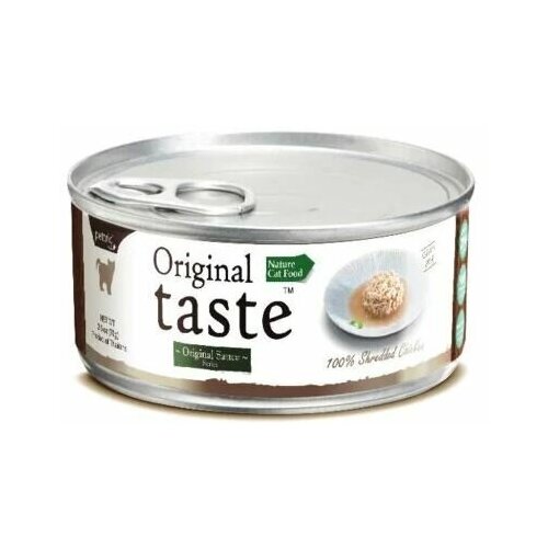 Влажный корм для кошек беззерновой PETTRIC ORIGINAL TASTE ADULT CAT GRAIN FREE TUNA & CHICKEN с тунцом и курицей в соусе , 6 шт х 70 гр фото, описание