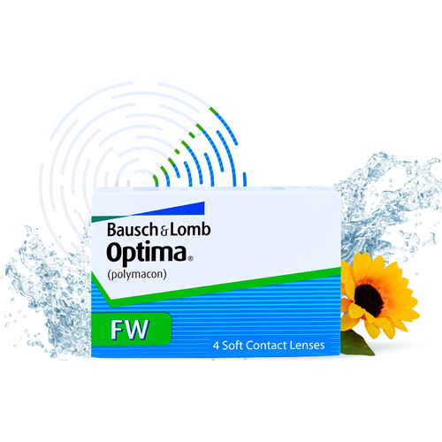 Контактные линзы Bausch & Lomb Optima FW, 4 шт., R 8,4, D -5,25 фото, описание