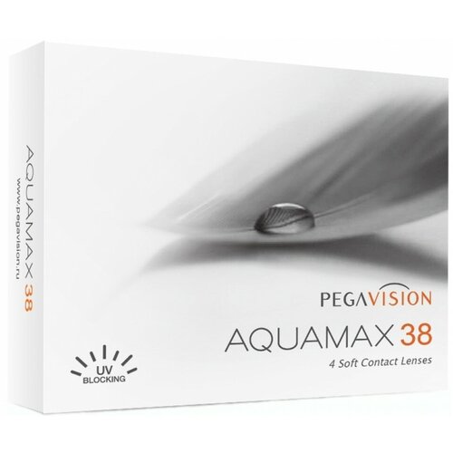 Контактные линзы Pegavision Aquamax 38, 4 шт., R 8,6, D -4,75 фото, описание