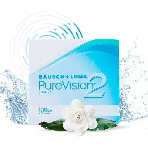 Контактные линзы Bausch & Lomb PureVision 2 HD., 6 шт., R 8,6, D +1,25 фото, описание