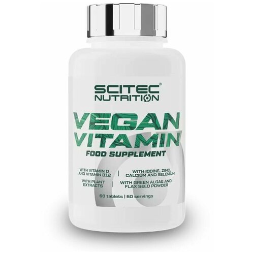 фото Scitec Vegan Vitamin 60 tab, купить онлайн за 1150 рубл.