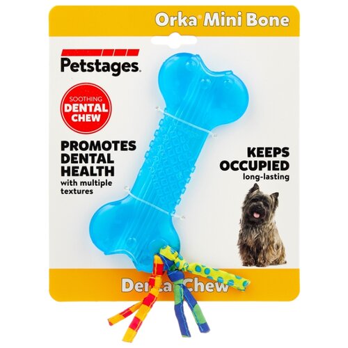 Косточка   для собак  Petstages Orka mini (221REX),  синий, 1шт. фото, описание