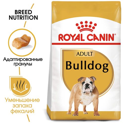 Сухой корм для собак Royal Canin Бульдог 1 уп. х 2 шт. х 12000 г фото, описание