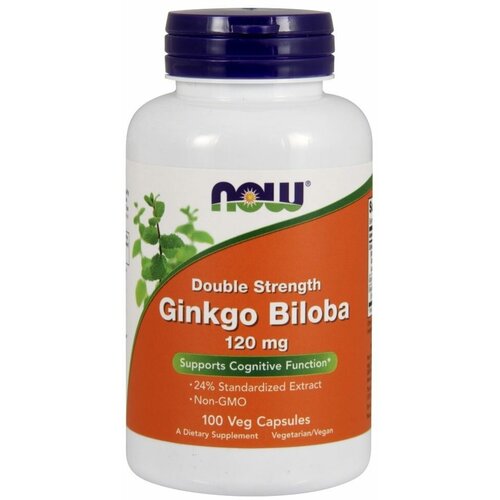 Ginkgo Biloba 120 mg NOW (100 вег кап) фото, описание