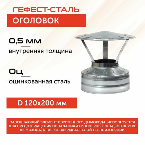 Оголовок 120х200, AISI 430/Оц, 0,5мм/0,5мм, (К) фото, описание